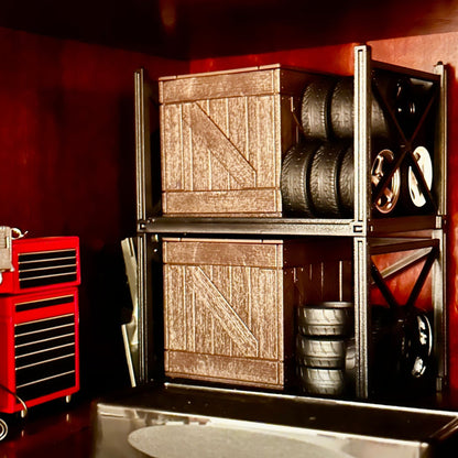 1/12 Scale Textured Crate 1/18 1/10 Prop Diorama Figurine | Made in Japan | NEW - Product Image