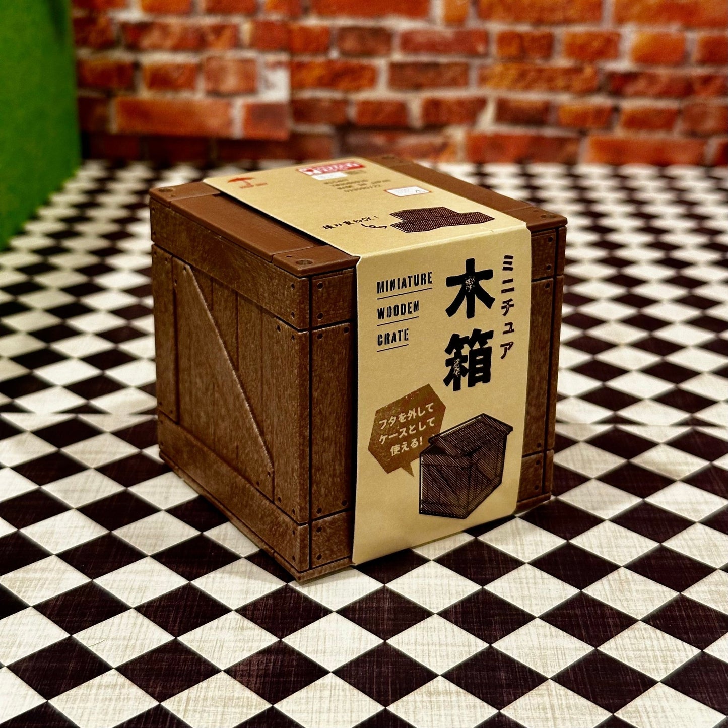 1/12 Scale Textured Crate 1/18 1/10 Prop Diorama Figurine | Made in Japan | NEW - Product Image