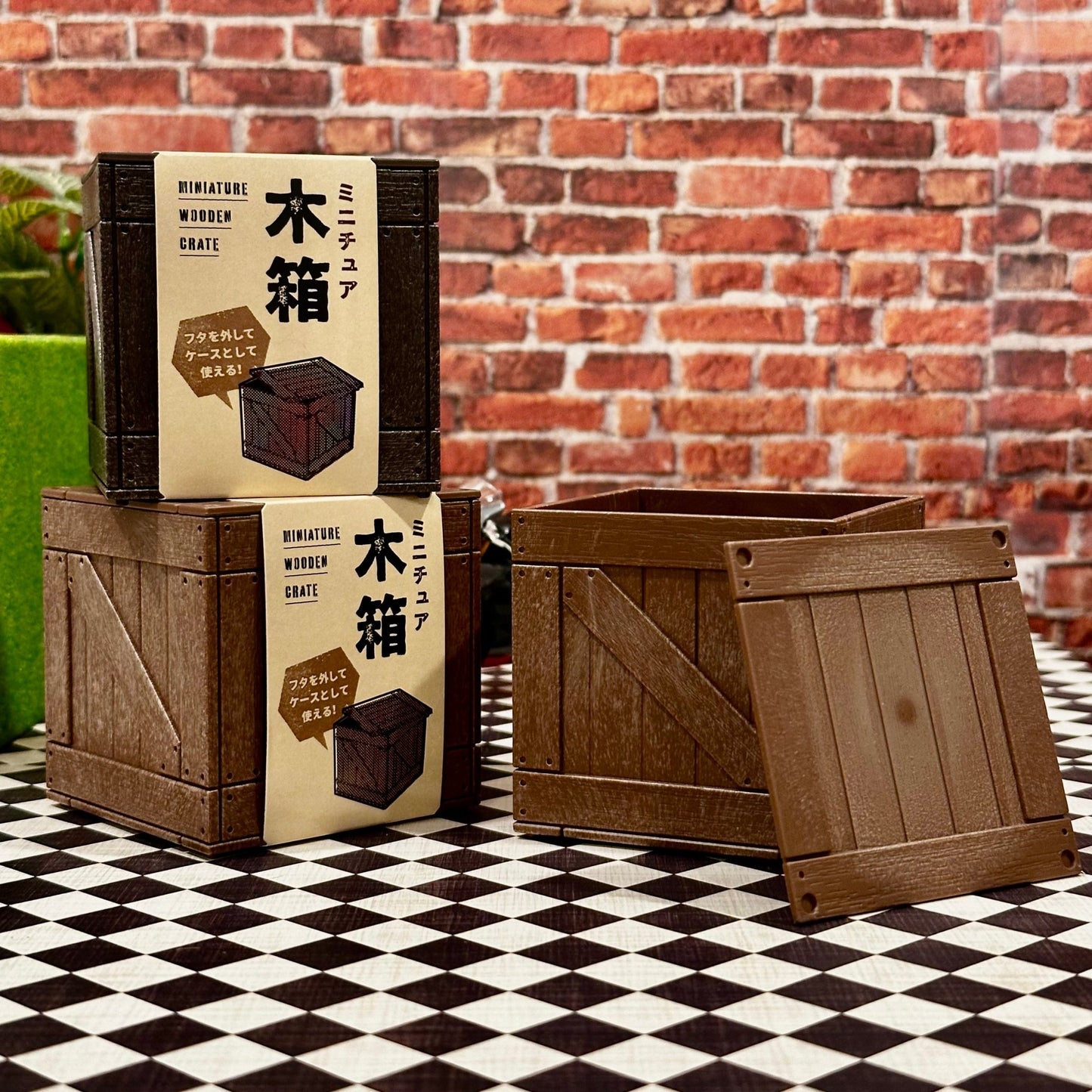 1/12 Scale Textured Crate 1/18 1/10 Prop Diorama Figurine | Made in Japan | NEW - Product Image