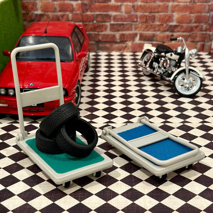 1/12 Scale Trolly Cart (1/18 1/10) Prop Diorama Figurine | Made in Japan | NEW - Product Image