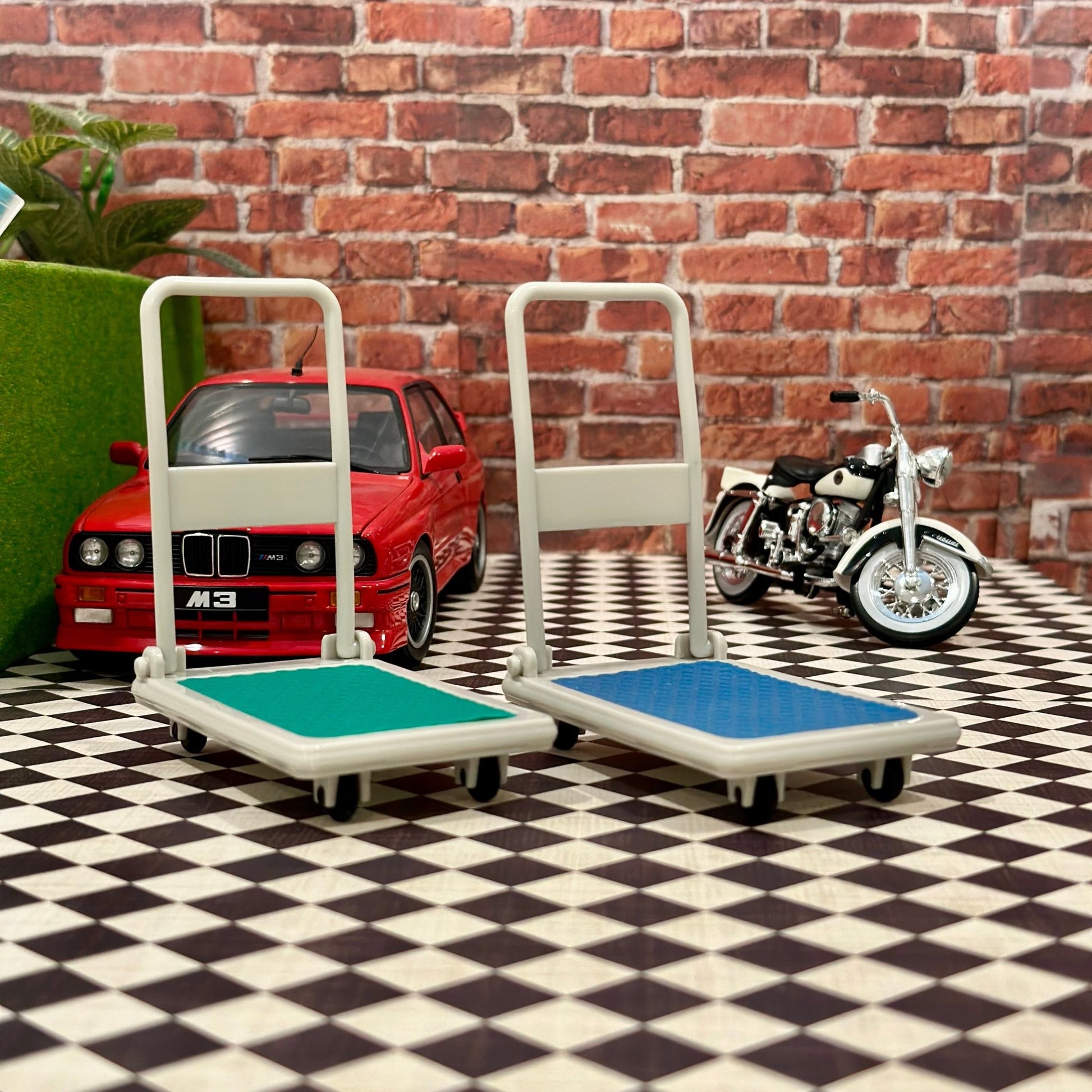 1/12 Scale Trolly Cart (1/18 1/10) Prop Diorama Figurine | Made in Japan | NEW - Product Image