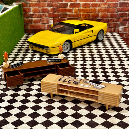 1/12 Scale TV Stand (1/18 1/10) Prop Diorama Figurine | Made in Japan | NEW - Product Image