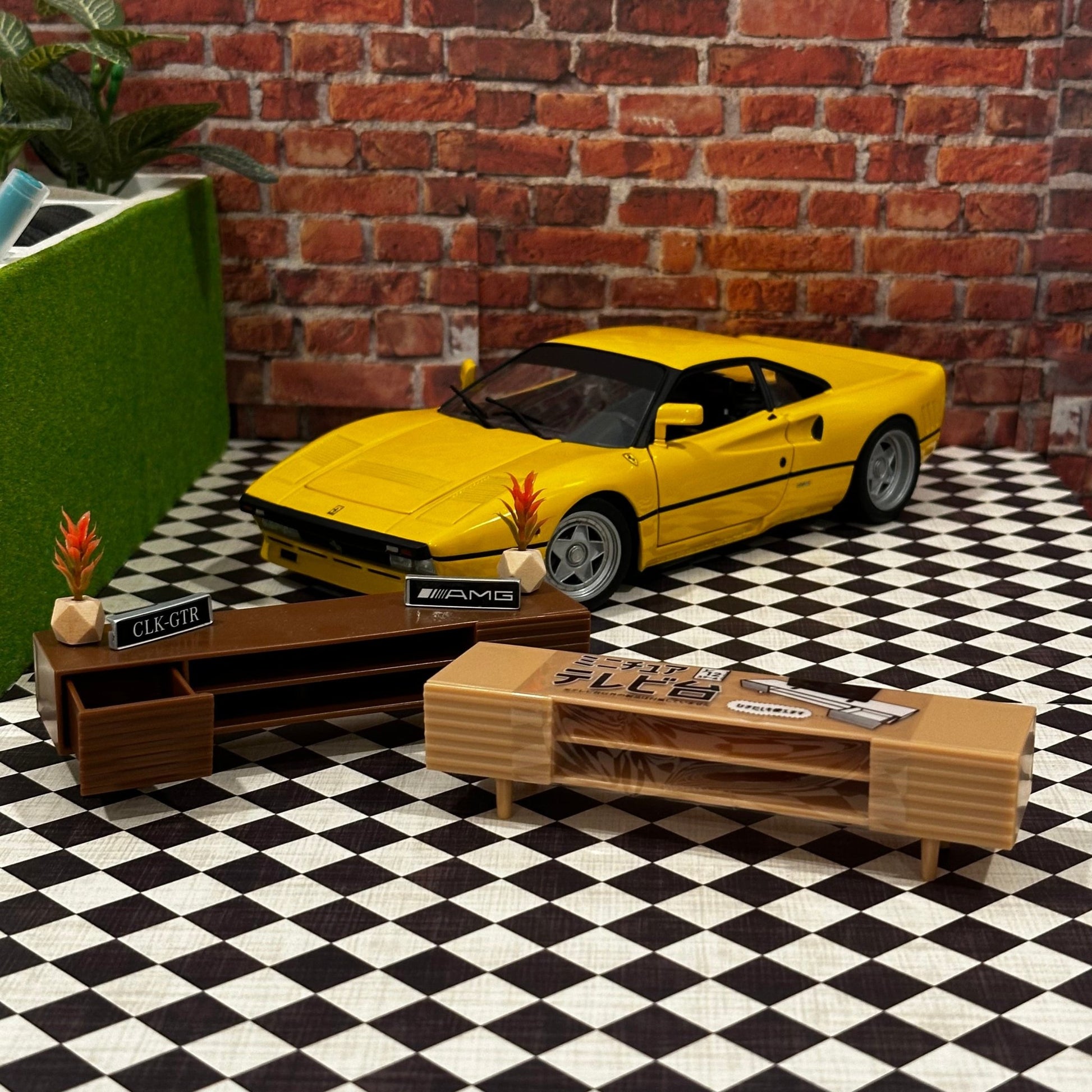 1/12 Scale TV Stand (1/18 1/10) Prop Diorama Figurine | Made in Japan | NEW - Product Image