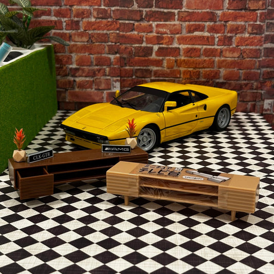 1/12 Scale TV Stand (1/18 1/10) Prop Diorama Figurine | Made in Japan | NEW - Product Image