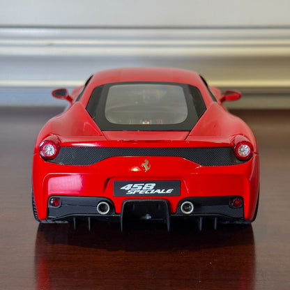 1/18 Ferrari 458 Speciale Red/Gold Wheels Hot Wheels Elite Diecast - Product Image