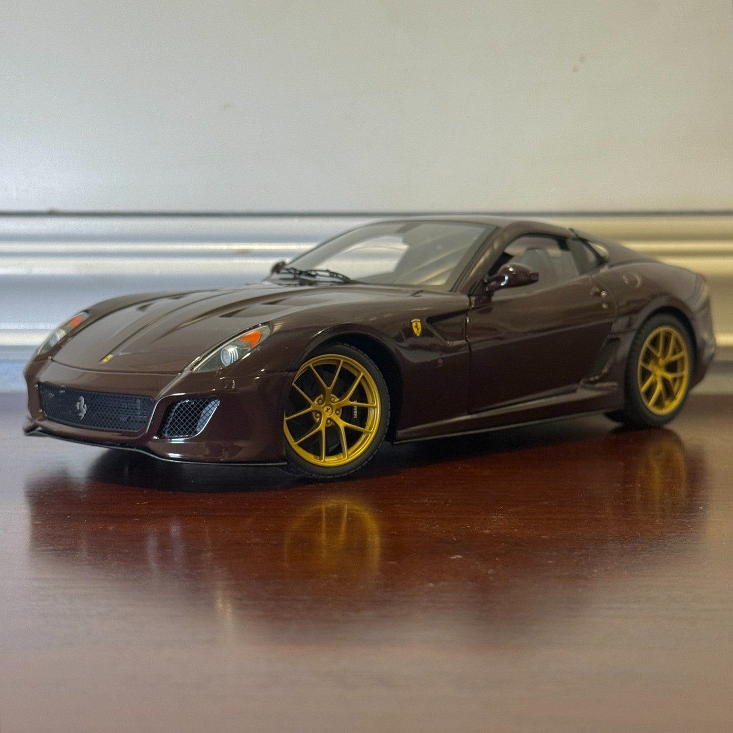 1/18 Ferrari 599 GTO Michael Mann Purple/Gold Hot Wheels Elite | Limited Edition - Product Image