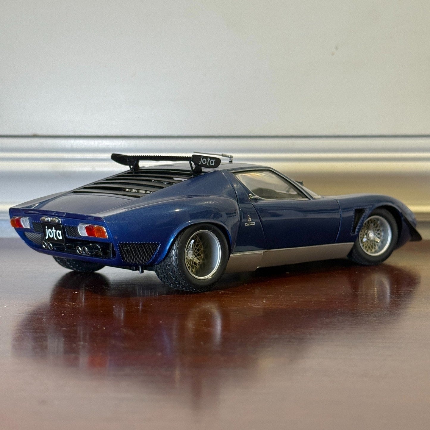 1/18 Lamborghini JOTA SVR Metallic Blue Kyosho Diecast Model Car | No Box - Product Image