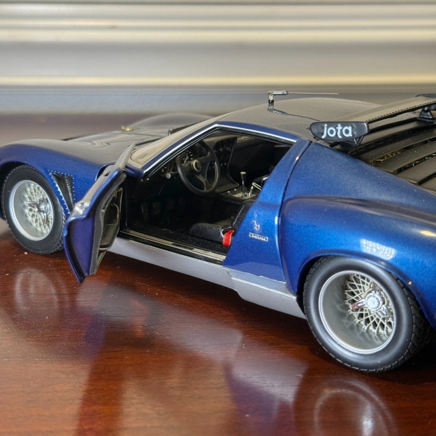 1/18 Lamborghini JOTA SVR Metallic Blue Kyosho Diecast Model Car | No Box - Product Image