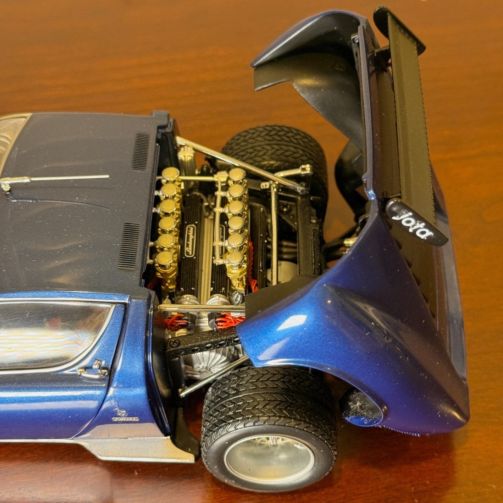 1/18 Lamborghini JOTA SVR Metallic Blue Kyosho Diecast Model Car | No Box - Product Image