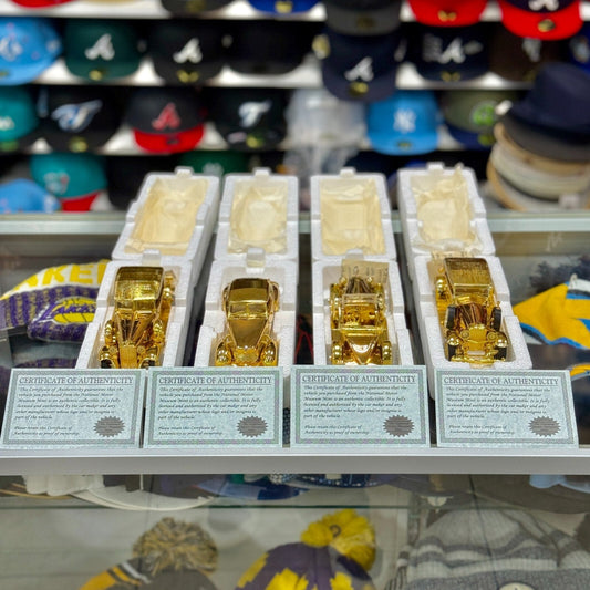 1/32 Gold Bundle Dusenberg, Parkard, Chrysler, Cord National Motor Museum Mint - Product Image