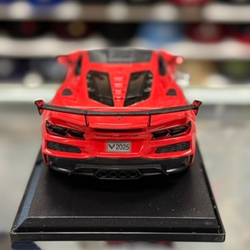 1/18 Chevrolet Corvette ZR1 Citrus Red Sports Car Diecast Model Car | New