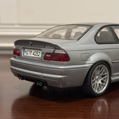 AUTOart 1/18 BMW M3 CSL (E46) Steel Grey Metallic | Very Rare