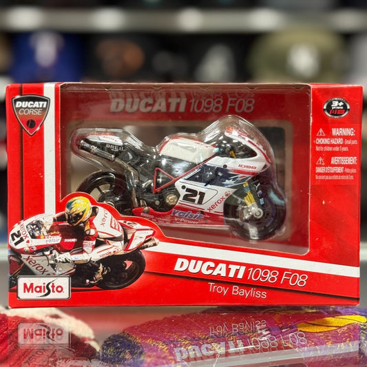 1/18 Ducati Corse Desmosedici 'Troy Bayliss #21' Maisto Racing Motorcycle | Rare
