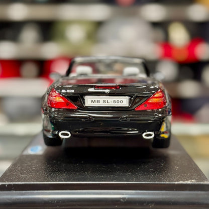 1/18 Mercedes Benz SL500 Nero Black WELLY Diecast Car | New