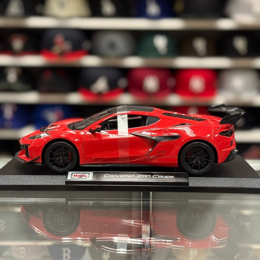 1/18 Chevrolet Corvette ZR1 Citrus Red Sports Car Diecast Model Car | New