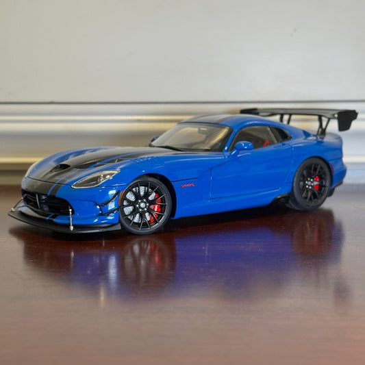 1/18 Dodge Viper ACR Blue/Black Stripes AUTOart Composite Model Car | In Box