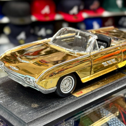 1/18 1963 Ford Thunderbird Convertible Anson Metal Series American Golden | Read