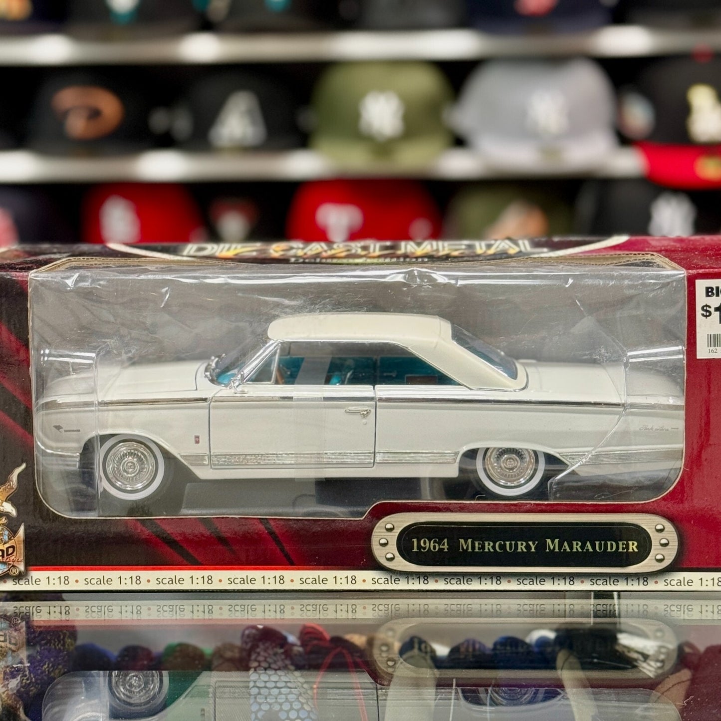 1/18 1964 Mercury Marauder White/Blue Interior Road Signature Diecast Car | New