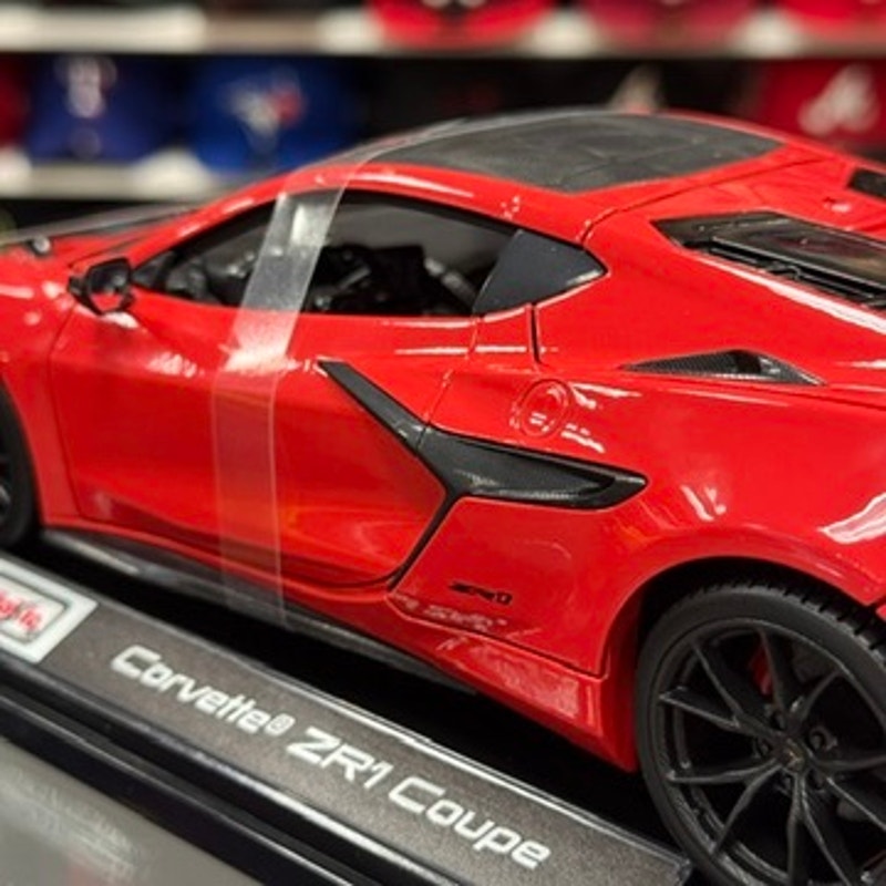 1/18 Chevrolet Corvette ZR1 Citrus Red Sports Car Diecast Model Car | New
