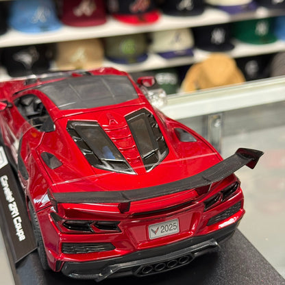 1/18 Chevrolet Corvette ZR1 Metallic Red Sports Car Diecast Model Car | New