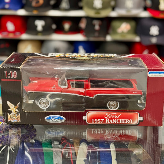 1/18 1957 Ford Ranchero Red Black Road Signature