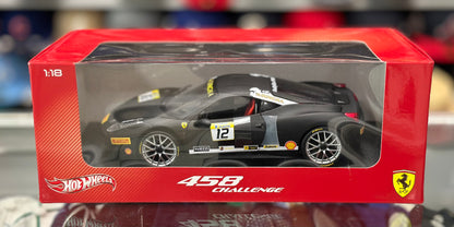 Ferrari 458 Challenge, Black | Hot Wheels 1/18 | New