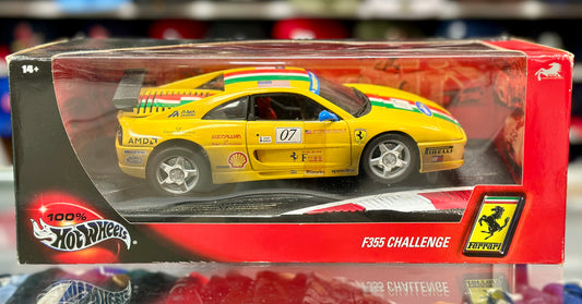 Ferrari F355 Challenge Yellow #07 | Hot Wheels After Race 1/18