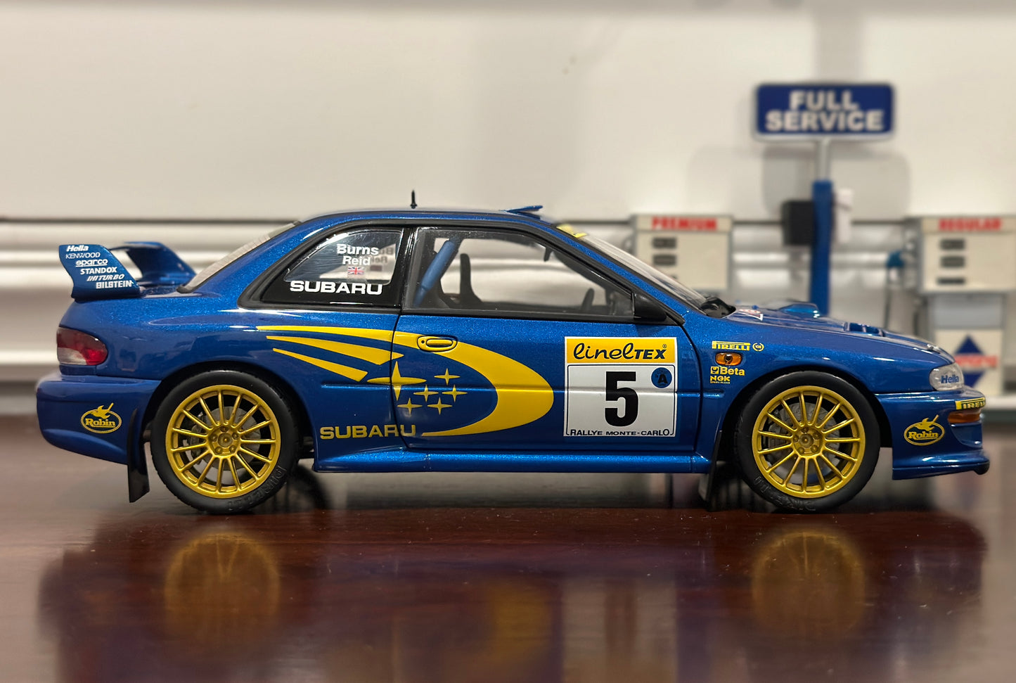 AUTOart 1/18 Subaru Impreza #5 Burns Reid Rally Monte Carlo