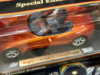 Dodge Concept Vehicle Orange Vintage Maisto 1/18