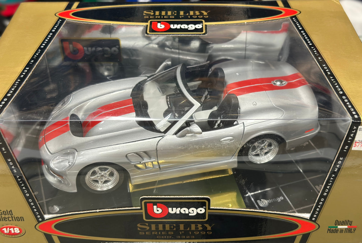 1/18 Scale 1998 Shelby Series 1 Bburago Diecast Model Car | In Box
