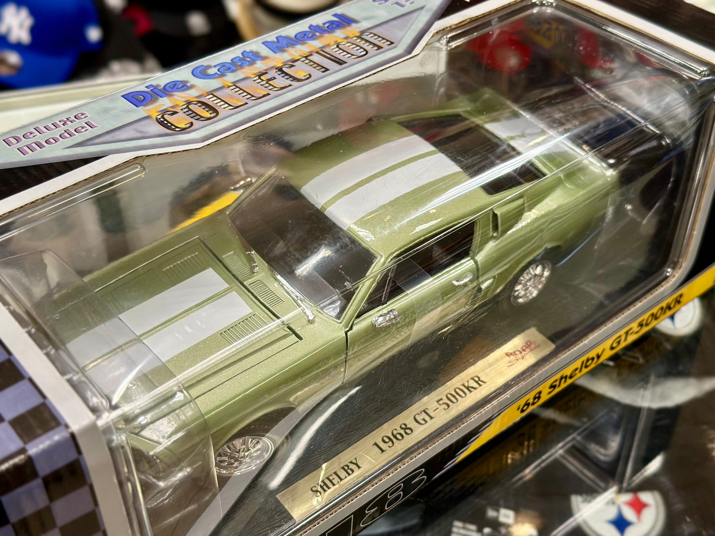 1968 Shelby GT-500KR Pale Green Vintage Diecast 1/18 | Rare
