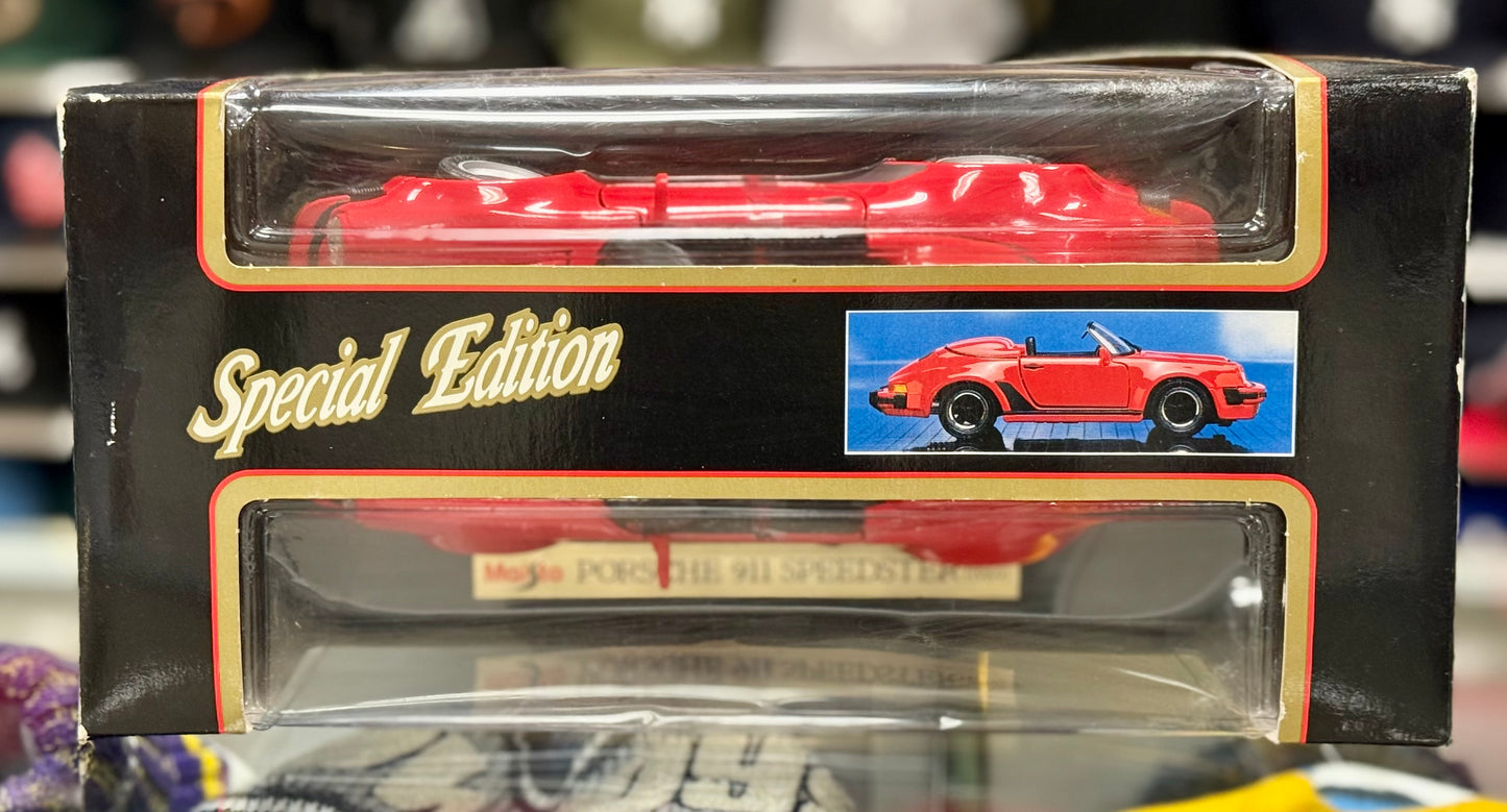 Porsche 911 Carrera Speedster Red Vintage Maisto 1/18 | New