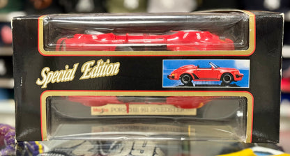Porsche 911 Carrera Speedster Red Vintage Maisto 1/18 | New
