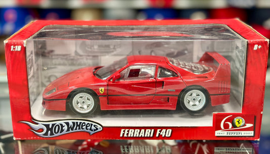 Ferrari F40 'Black Stripe' Anniversary | Hot Wheels 1/18 | Rare