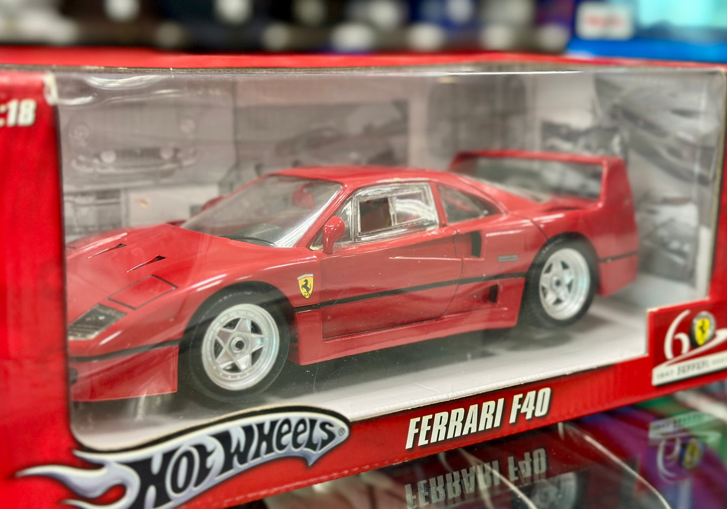 Ferrari F40 'Black Stripe' Anniversary | Hot Wheels 1/18 | Rare