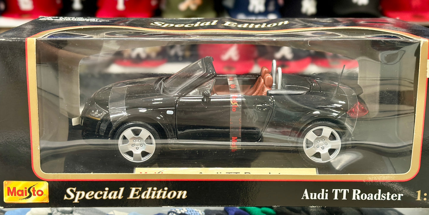 Audi TT Roadster, Black | Vintage Maisto 1/18 | New