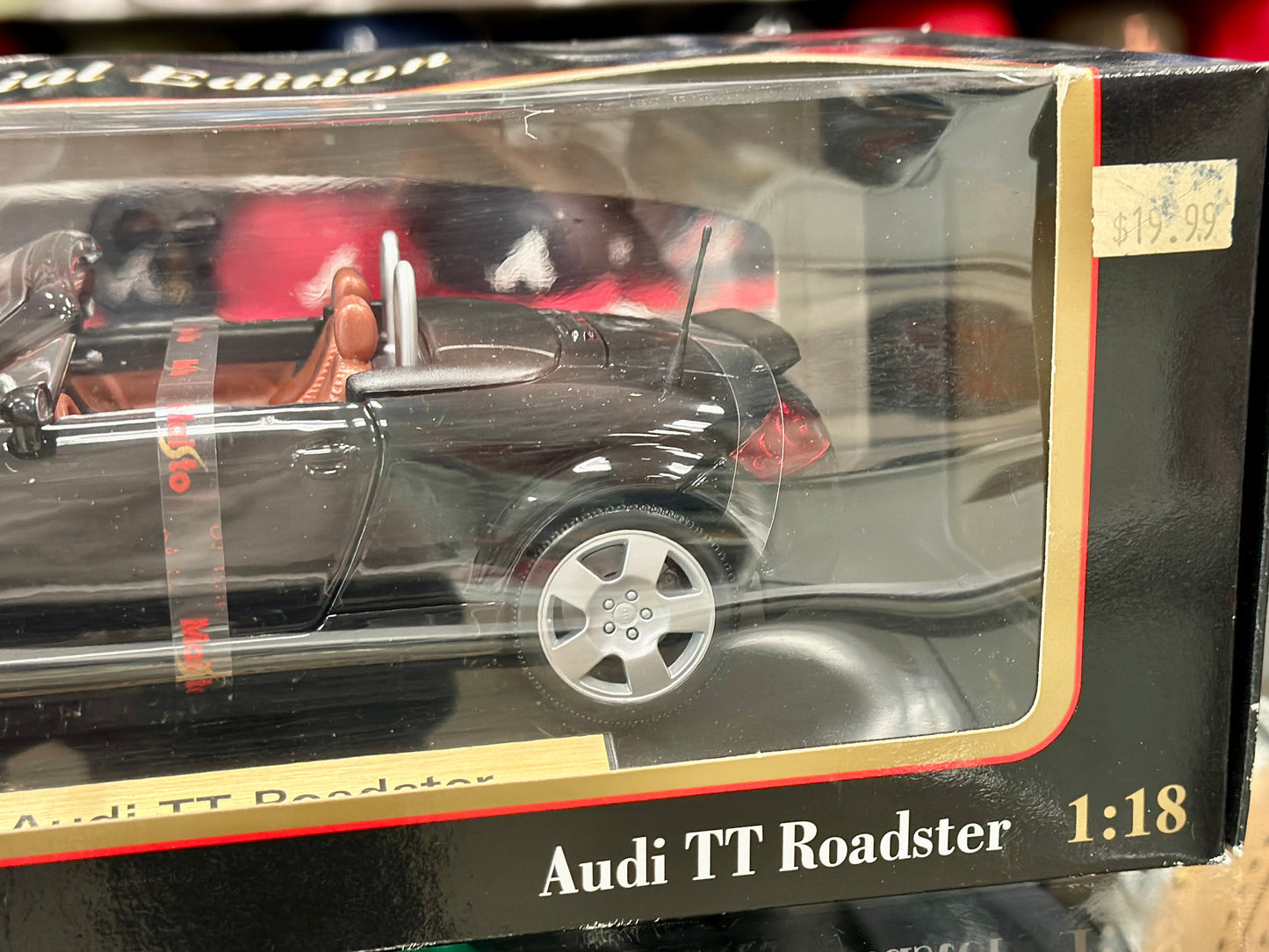 Audi TT Roadster, Black | Vintage Maisto 1/18 | New