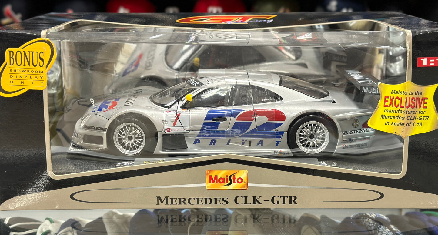 Mercedes Benz CLK GTR LM | Vintage Maisto 1/18 | New