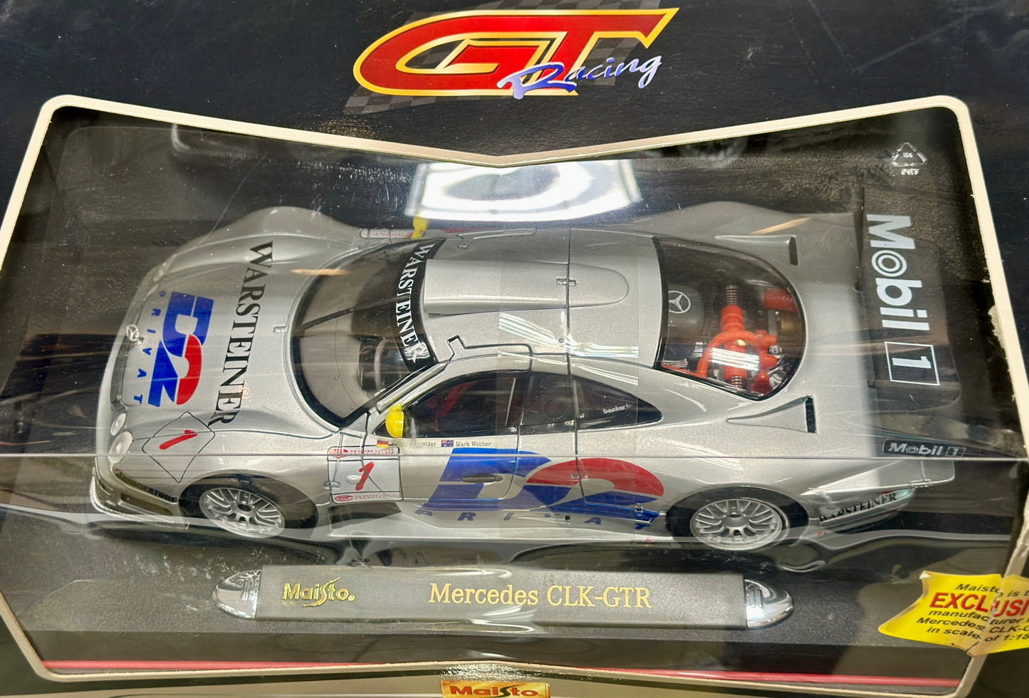 Mercedes Benz CLK GTR LM | Vintage Maisto 1/18 | New