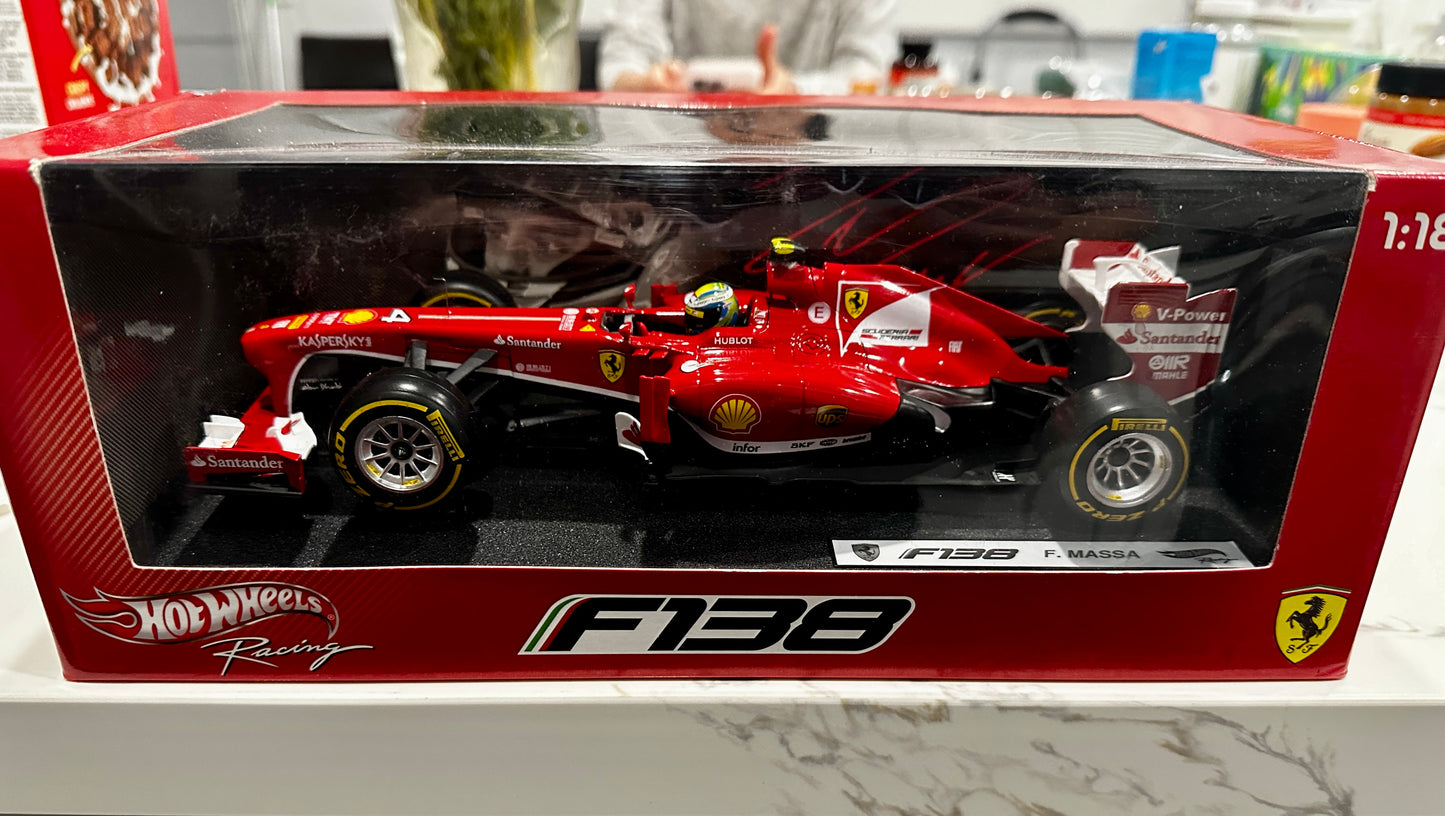 Ferrari Formula 1, Felipe Massa F138 | Hot Wheels Racing 1/18 | In Box