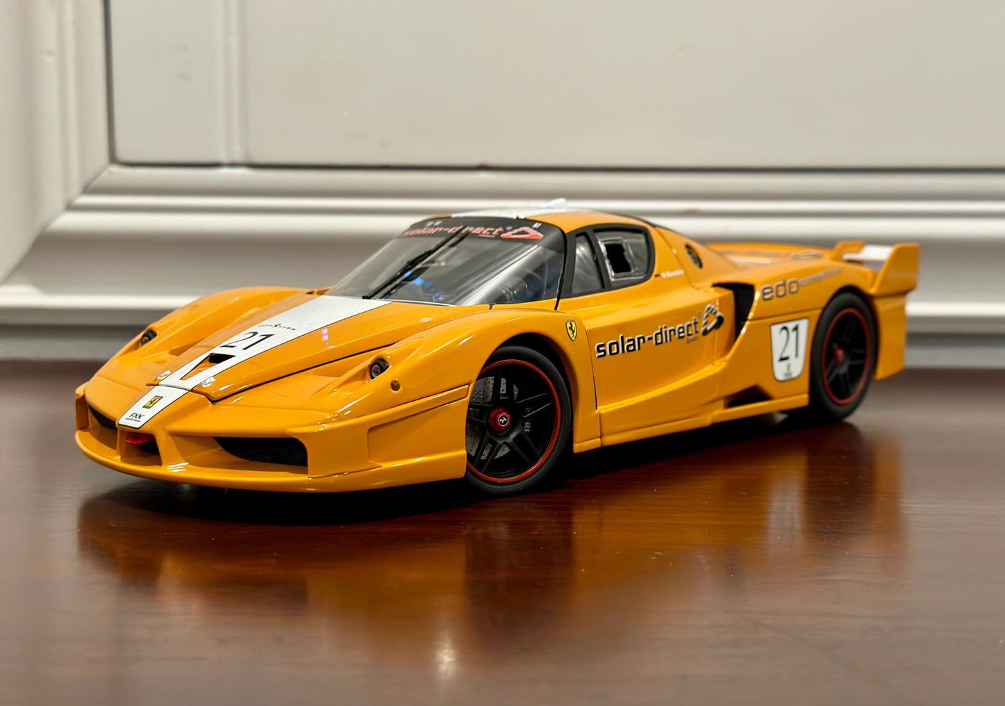 Ferrari Enzo FXX, Orange/White | Hot Wheels Elite 1/18