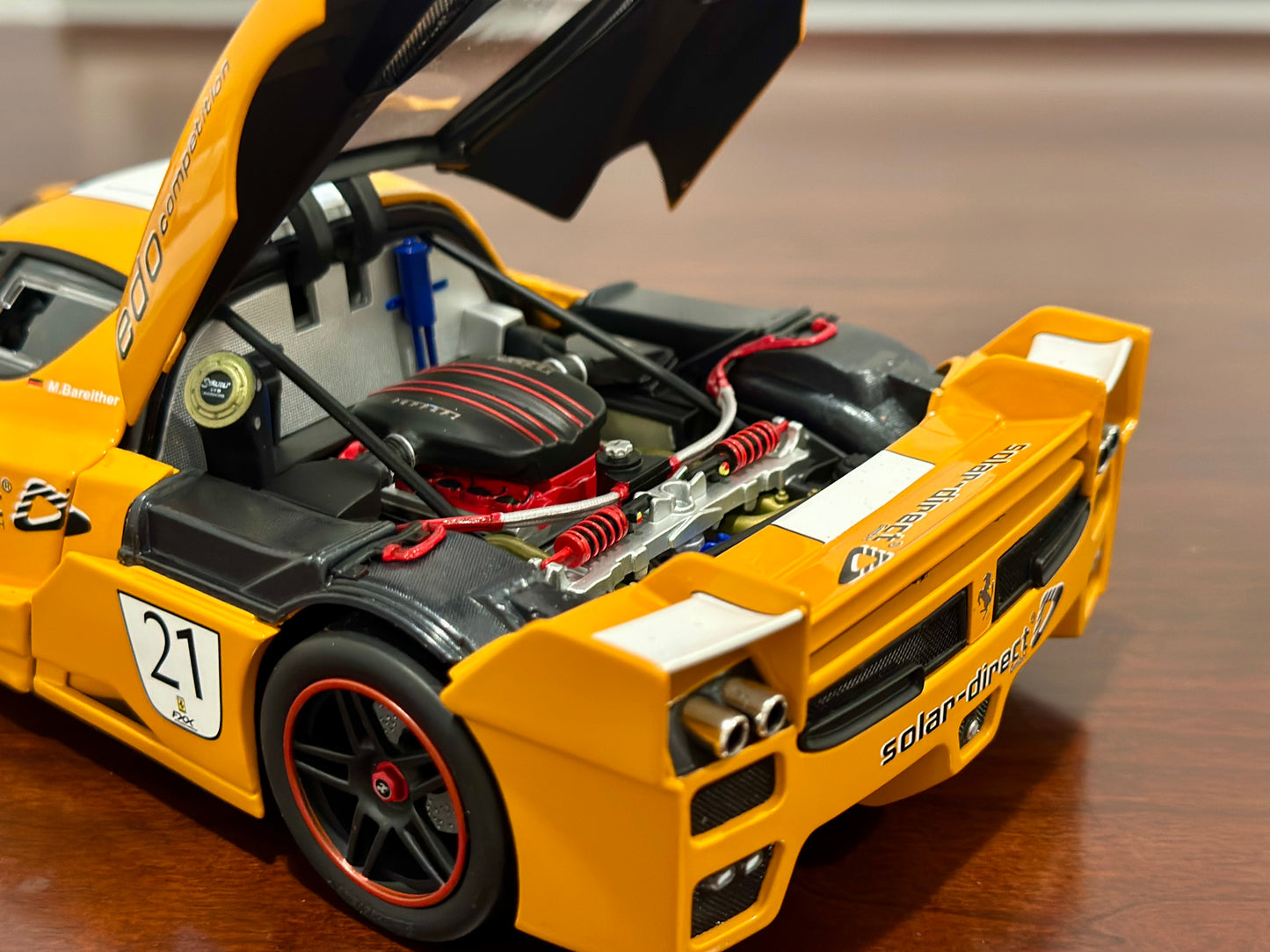 Ferrari Enzo FXX, Orange/White | Hot Wheels Elite 1/18