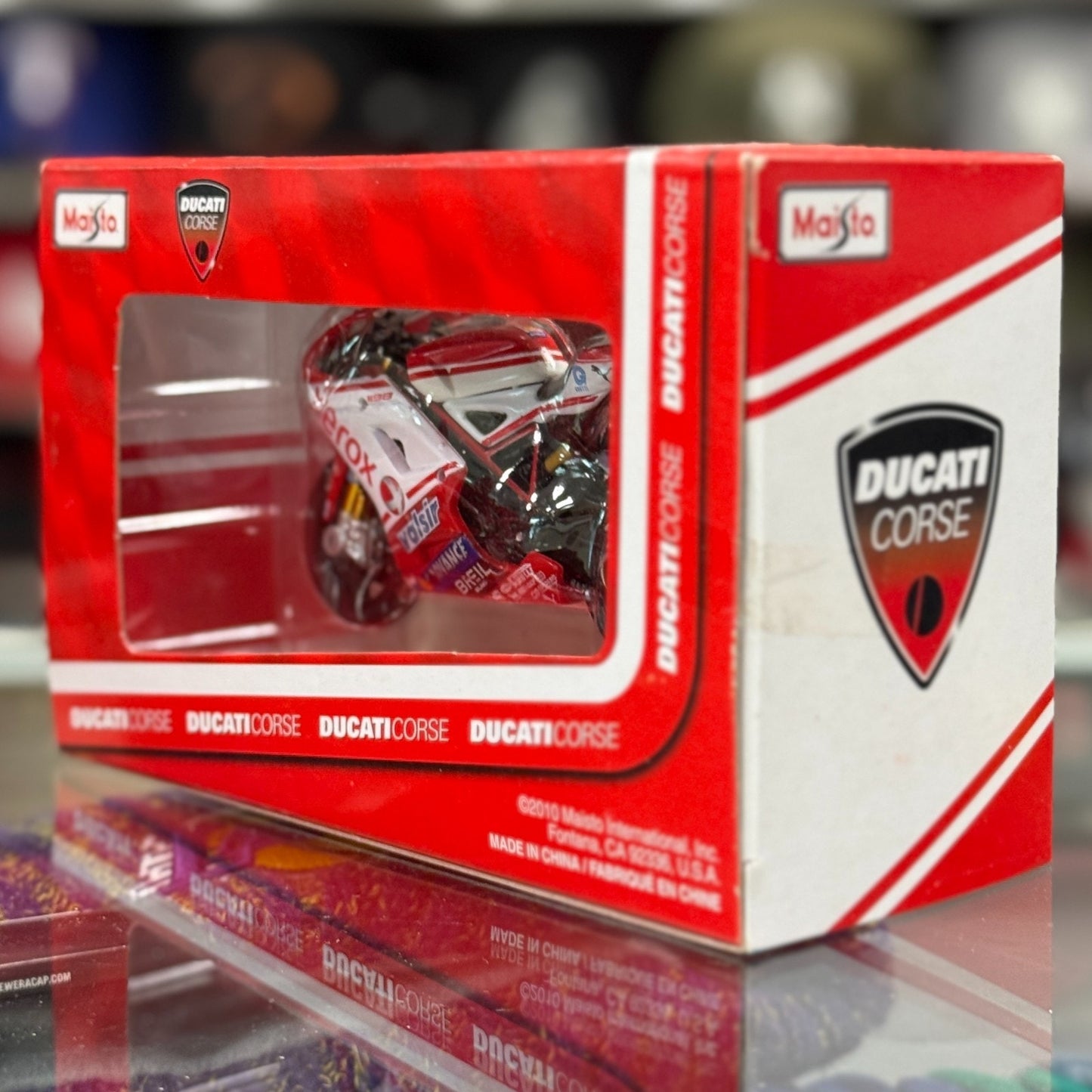 1/18 Ducati Corse 'Xerox' Red/White Racing Bike | Rare
