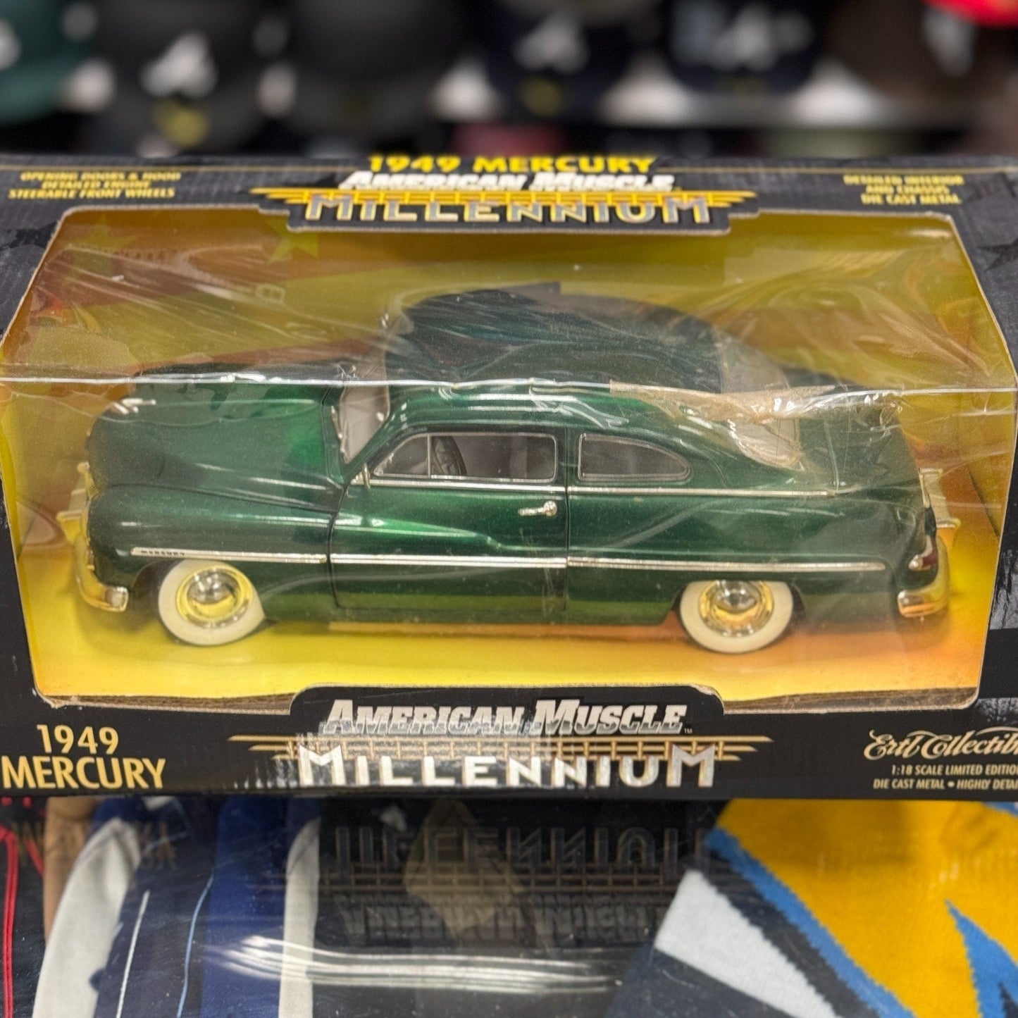 American Muscle 1949 Mercury Coupe Green 1/18 Scale Diecast Model Car | New - Product Image