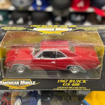 American Muscle 1967 Buick GS 400 Elite Red 1/18 Scale Diecast Model Car | New - Product Image