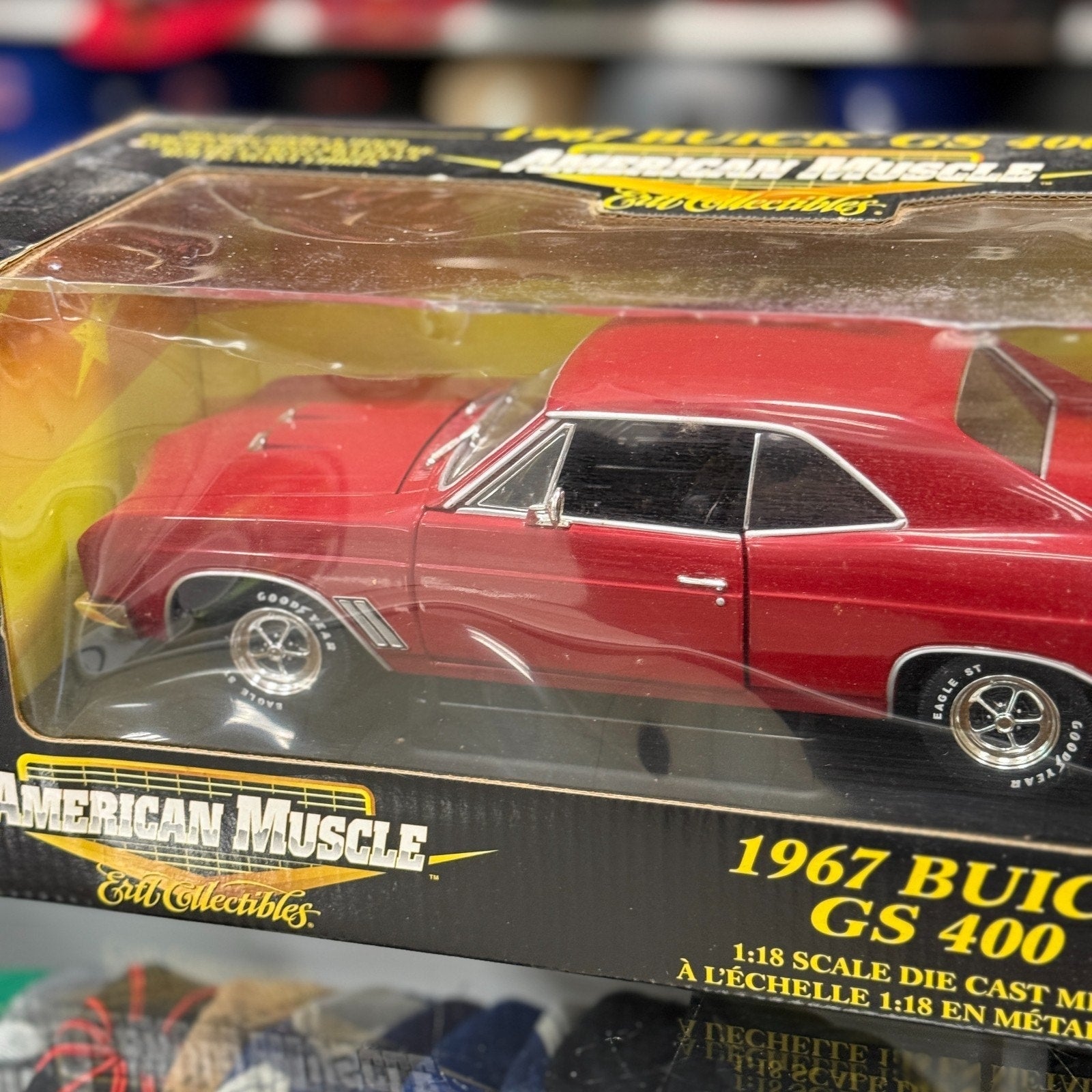 American Muscle 1967 Buick GS 400 Elite Red 1/18 Scale Diecast Model Car | New - Product Image