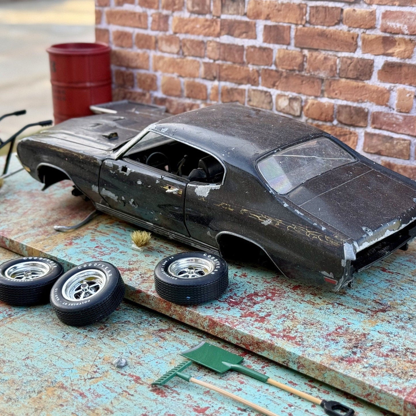 American Muscle 1971 Buick GSX 1/18 Scale Diecast Model Car | Parts Car - Product Image