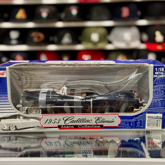 Anson Classics 1953 Cadillac Eldorado Convertible Dark Blue 1/18 Scale Diecast Model Car | New - Product Image