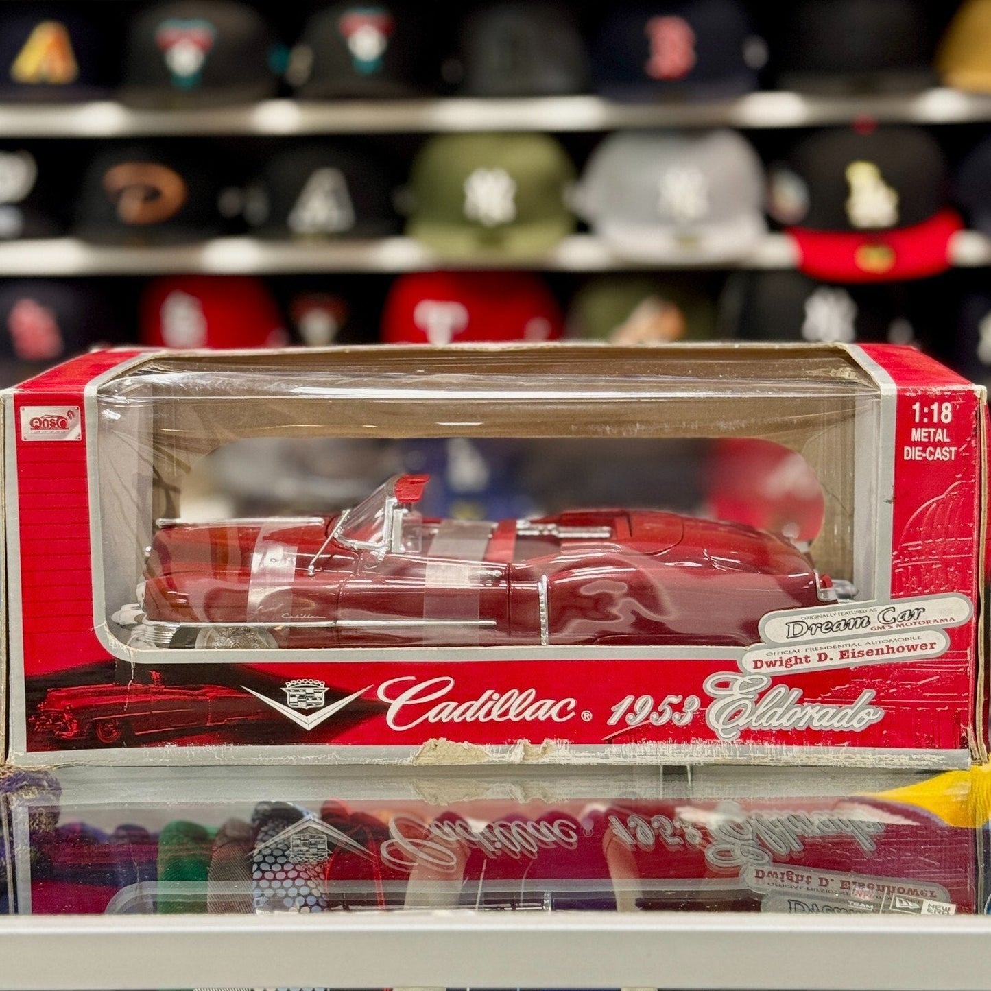 Anson Classics 1953 Cadillac Eldorado 'Dwight D Eisenhower' 1/18 Scale Diecast Model Car | New - Product Image