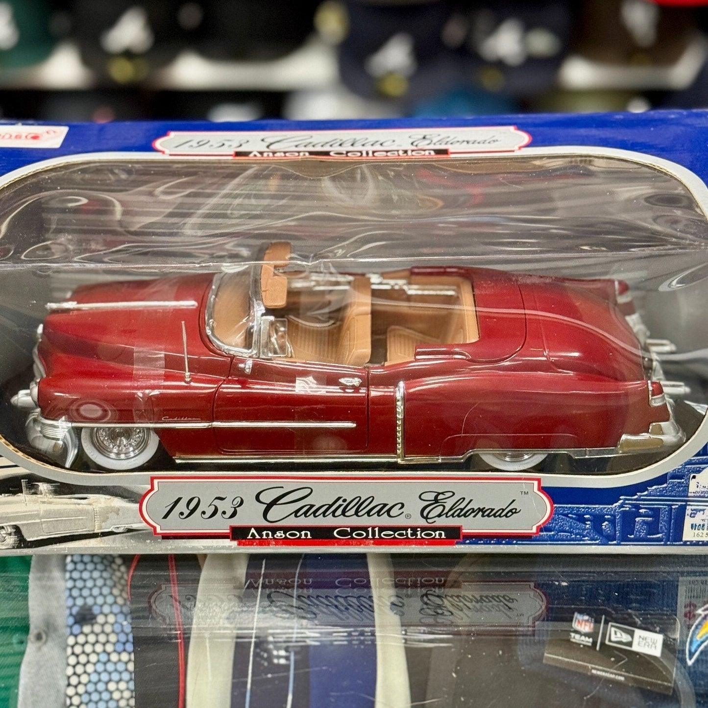 Anson Classics 1953 Cadillac Eldorado Red/Tan 1/18 Scale Diecast Model Car | New - Product Image